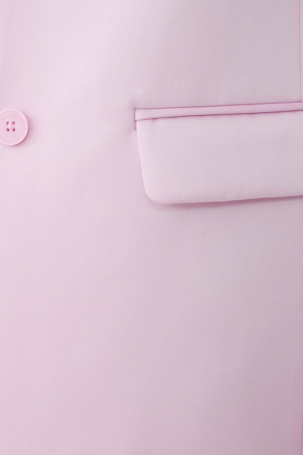 Alicia Structured Satin Blazer - Baby Pink