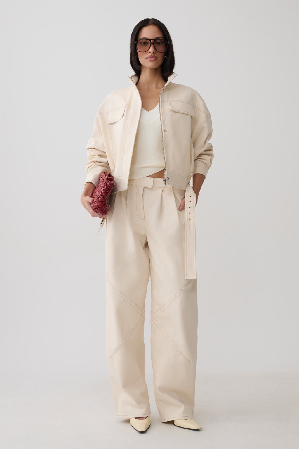 Dane Denim Jacket - Cream