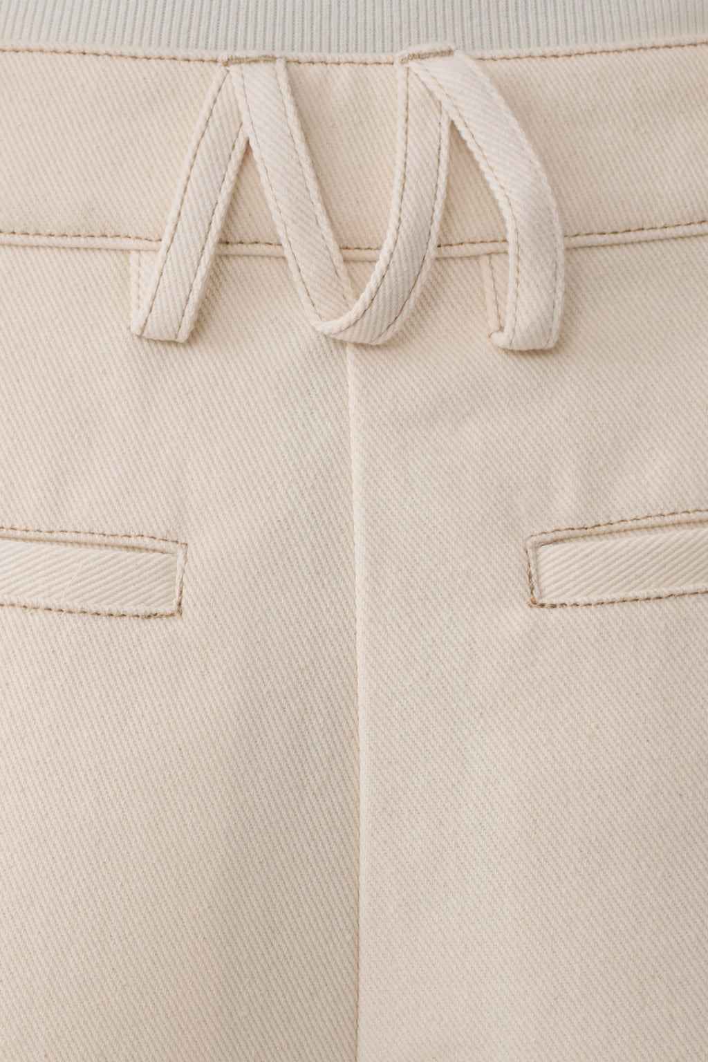 Dane Barrel Leg Denim Pants - Cream