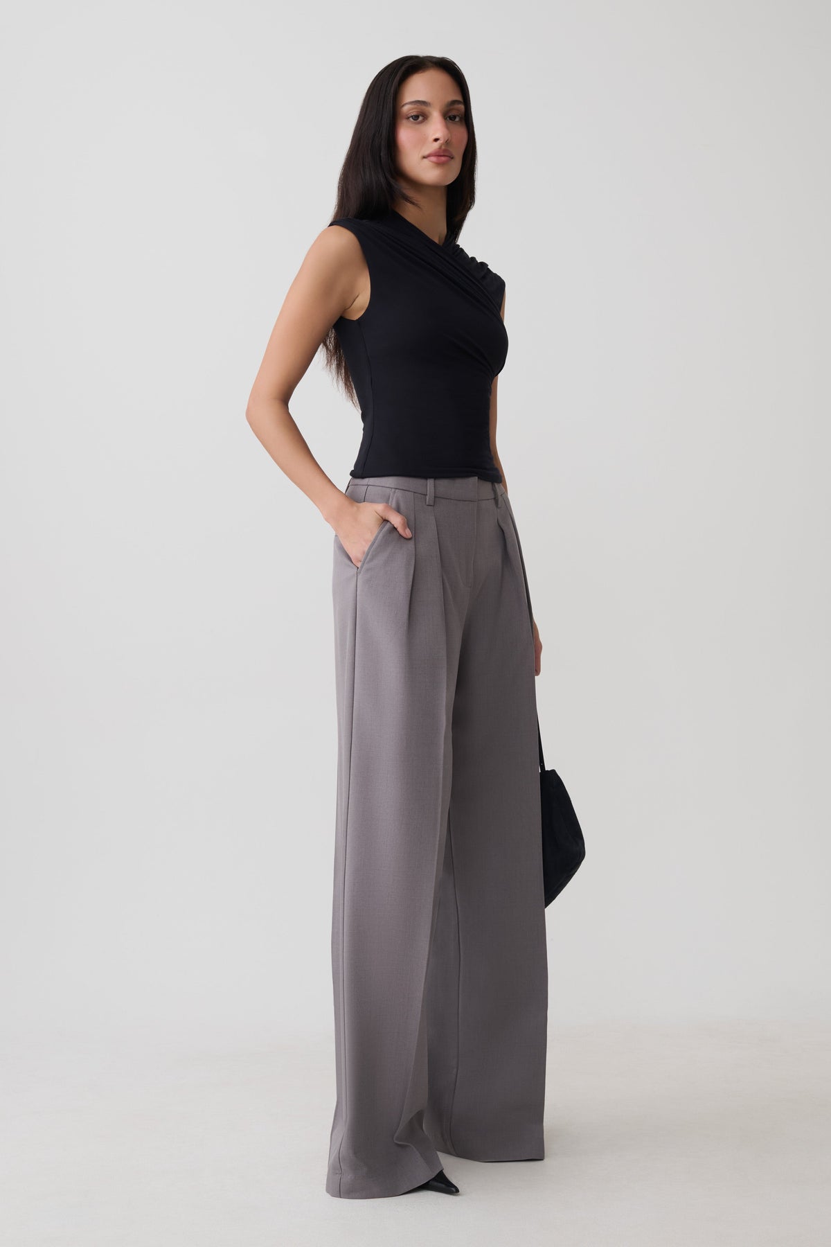 Kilo Crossover Jersey Top - Black
