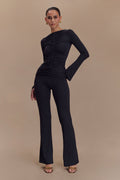 Preston Modal Long Sleeve Top - Black