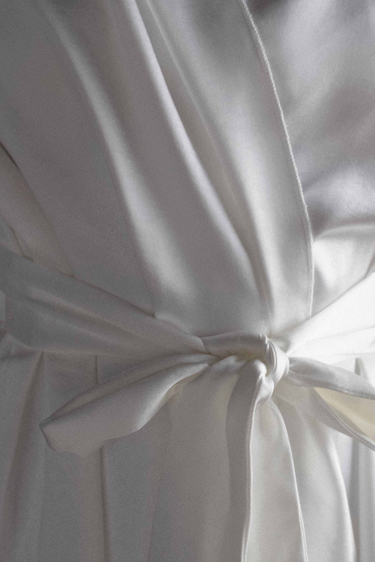 Sterling Satin Bridal Robe - Ivory