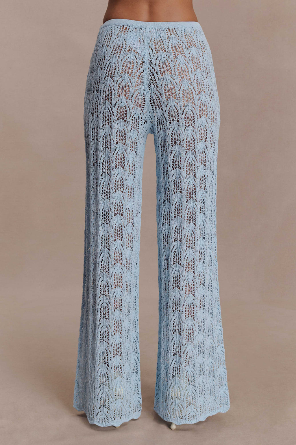 Glinda Crochet Pants - Light Blue