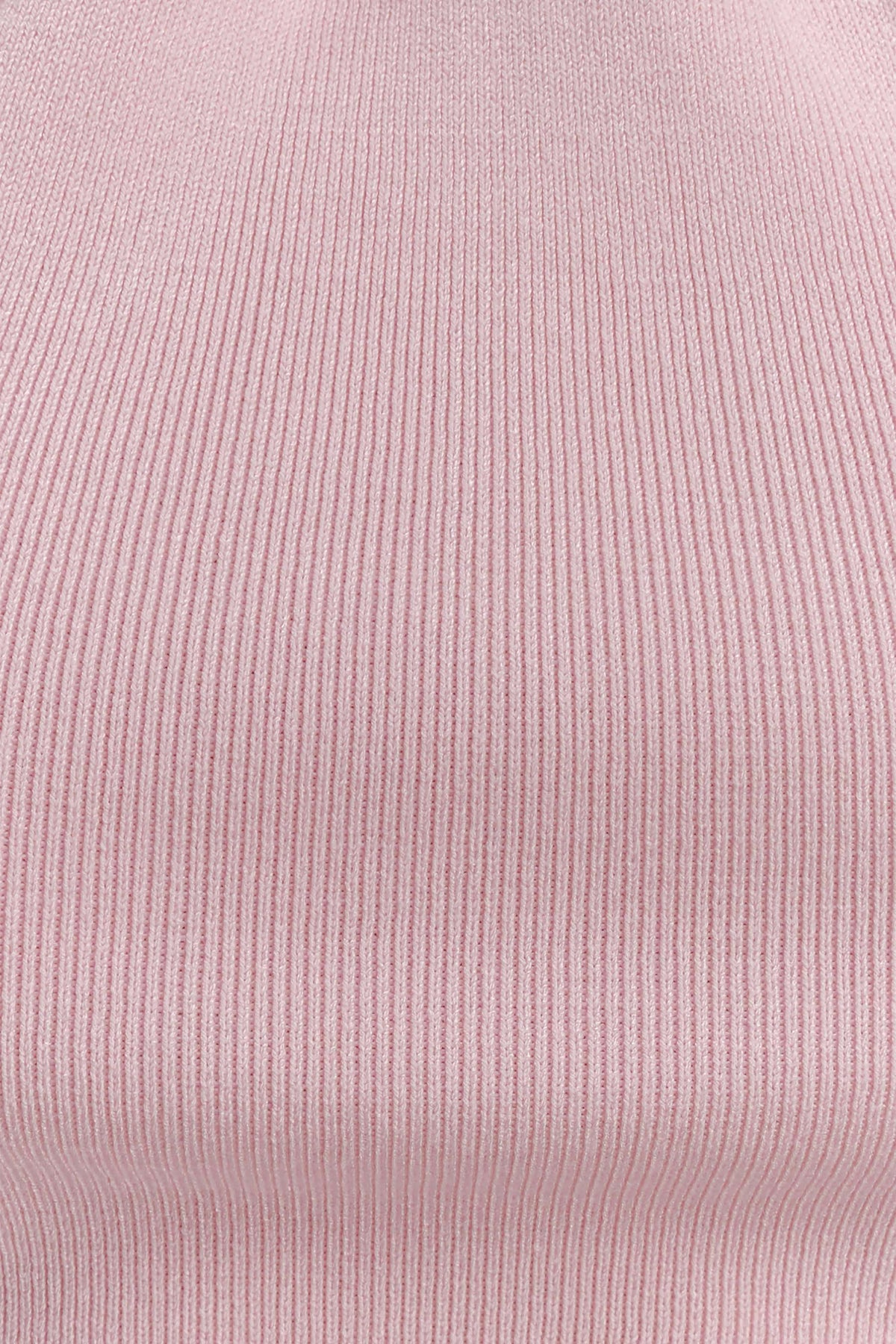 Angelika Twist Front Knit Top - Baby Pink