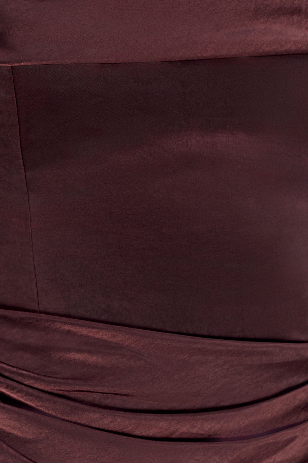 Jasmine Strapless Satin Maxi Dress - Dark Chocolate
