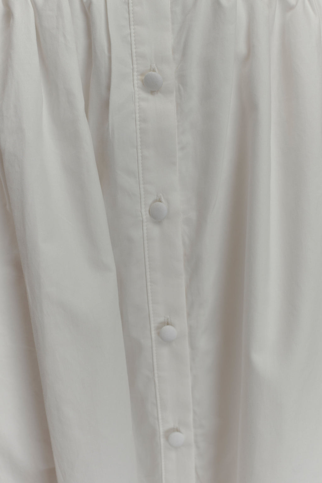 Cindy Collared Midi Dress - White
