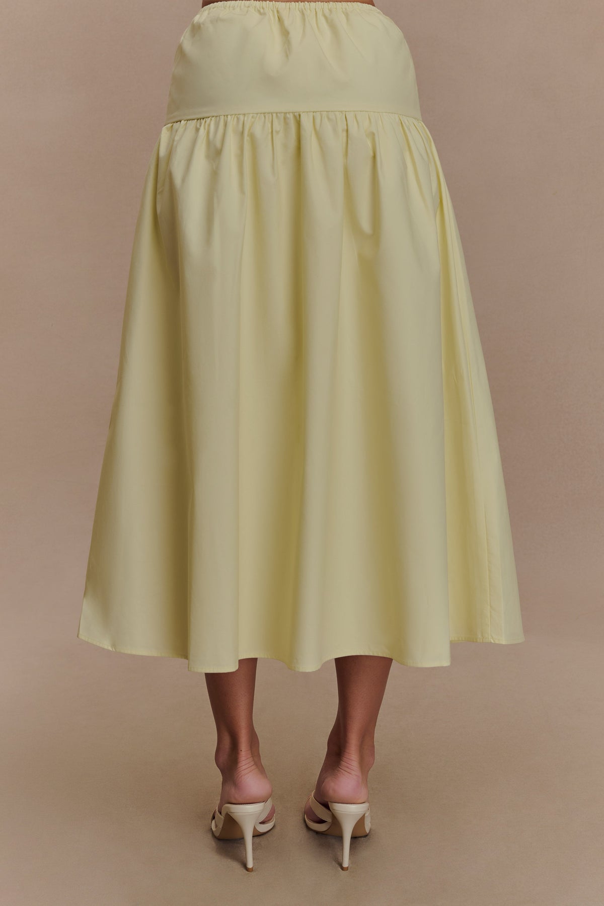 Amirah Midi Skirt - Lemon