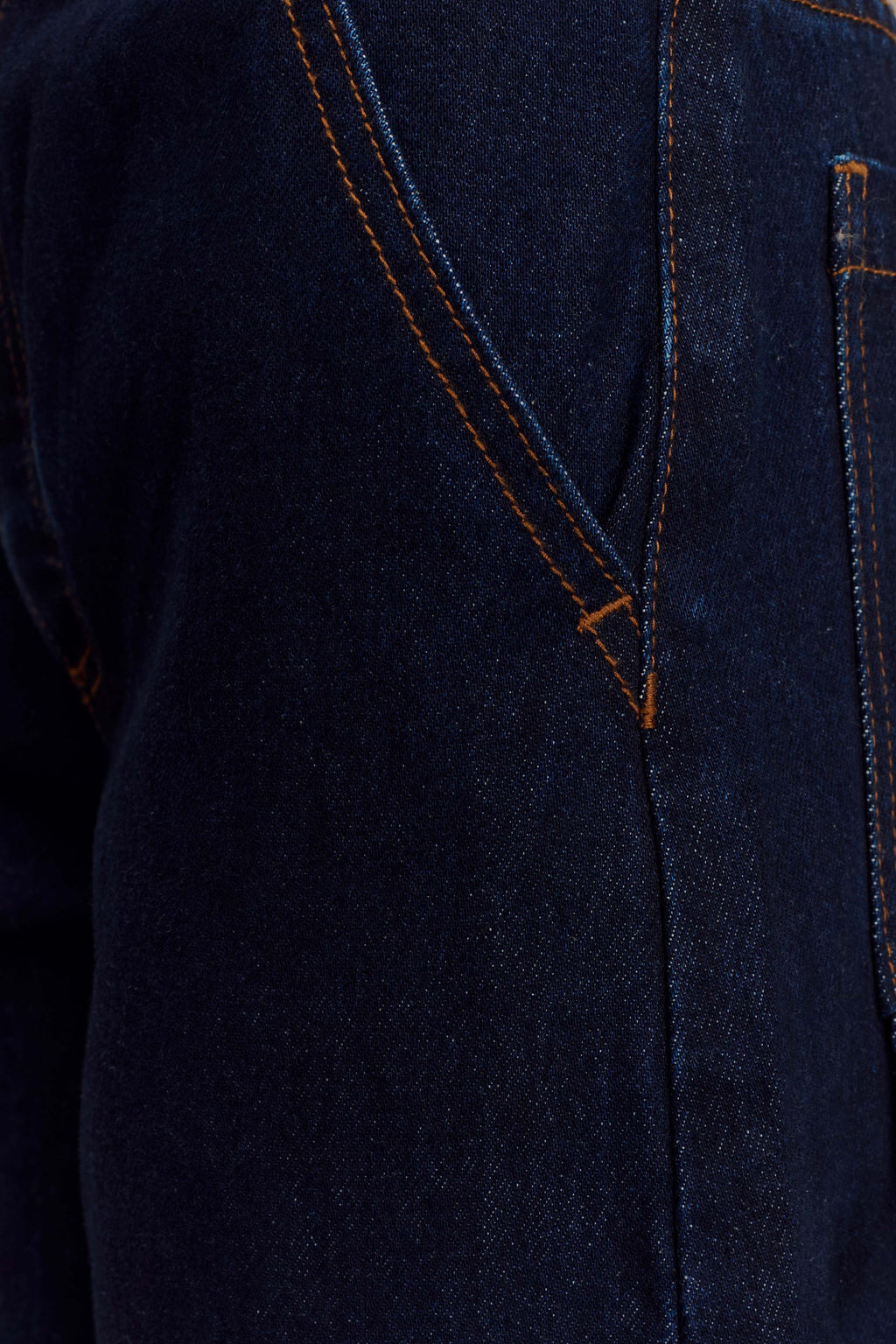 Renata Barrel Denim Jeans - Indigo Blue