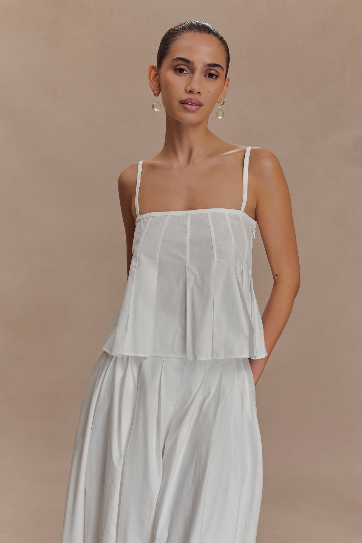 Mae Cotton Top - White