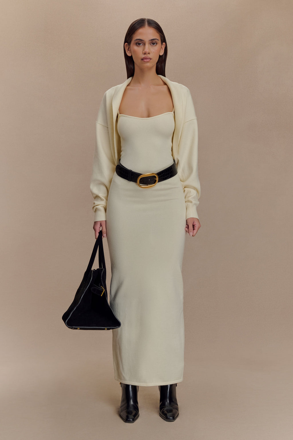 Kingston Knit Maxi Dress - Ivory