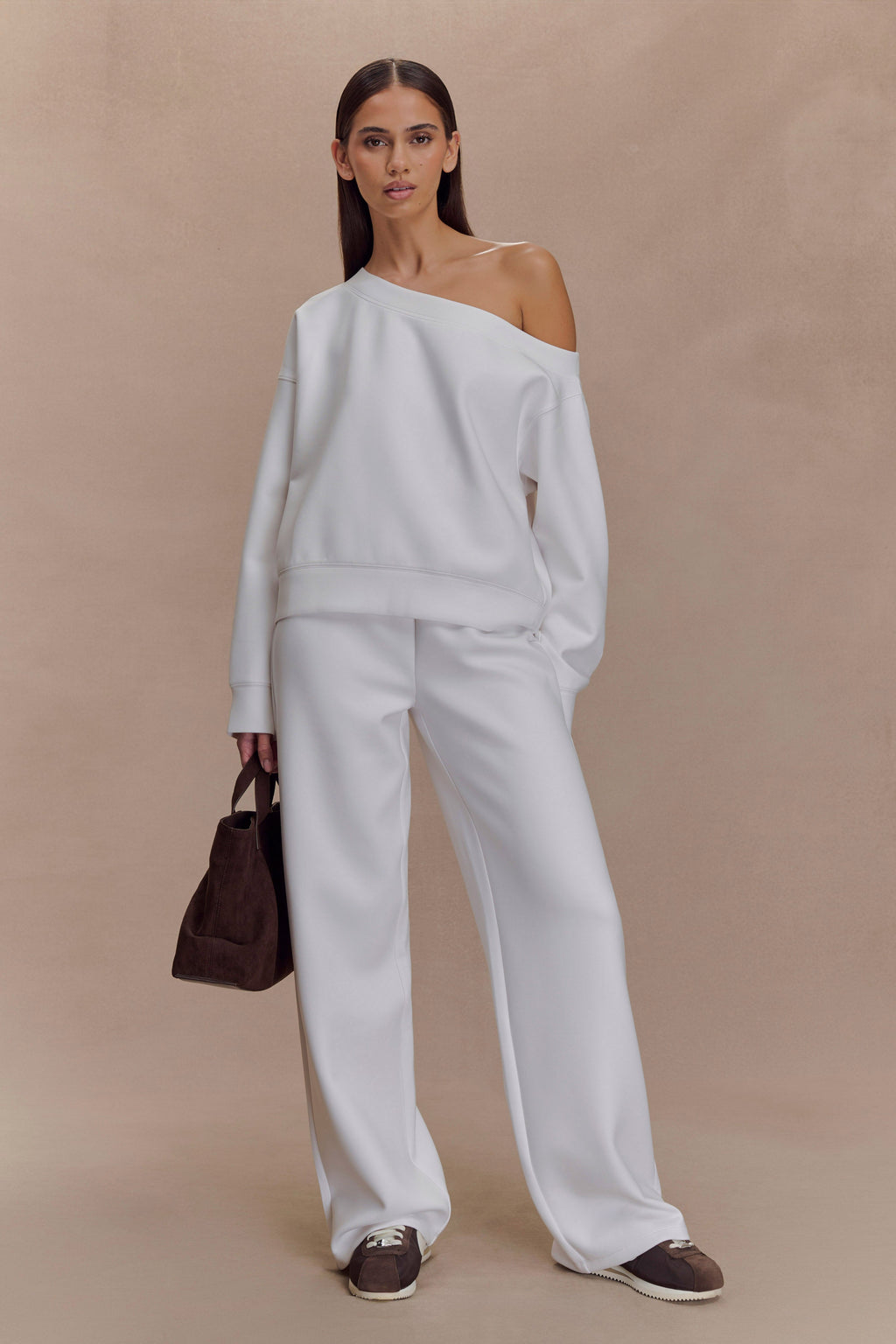 August Straight Leg Jogger - Ivory