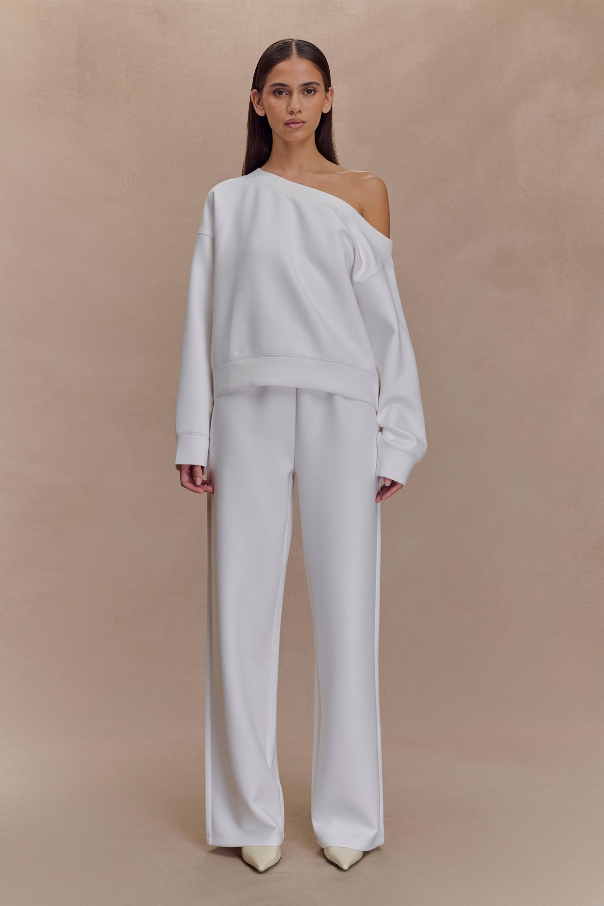 August Straight Leg Jogger - Ivory