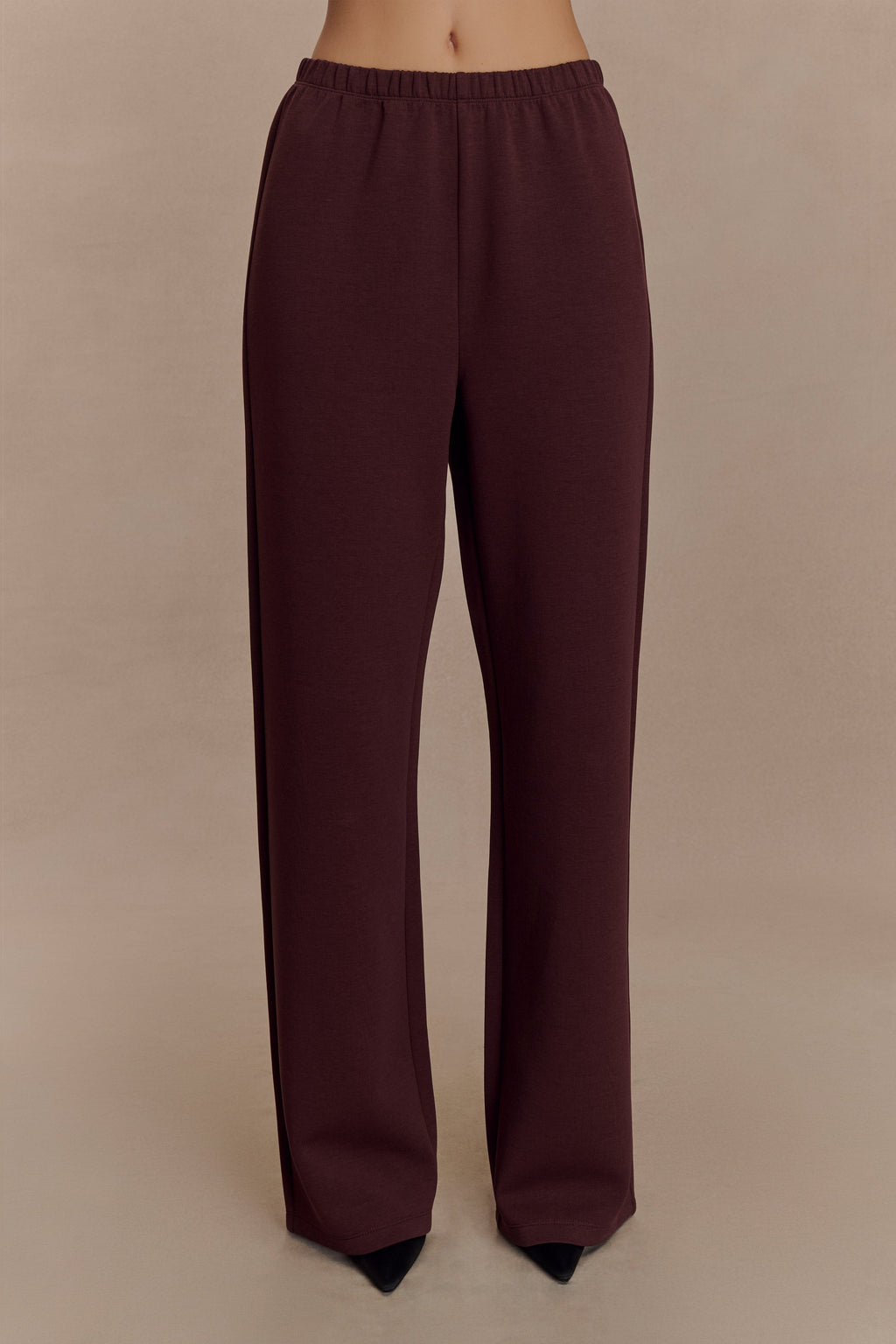 August Straight Leg Jogger - Chocolate