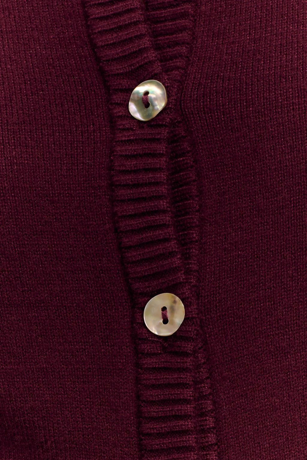 Reese Fitted Knit Cardigan - Merlot