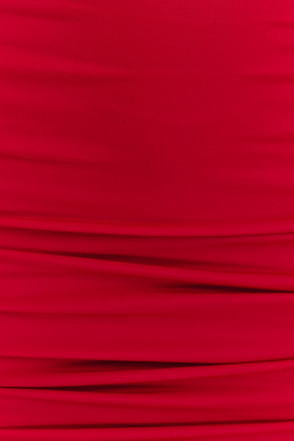 Mariposa Slinky Halter Mini Dress - Red
