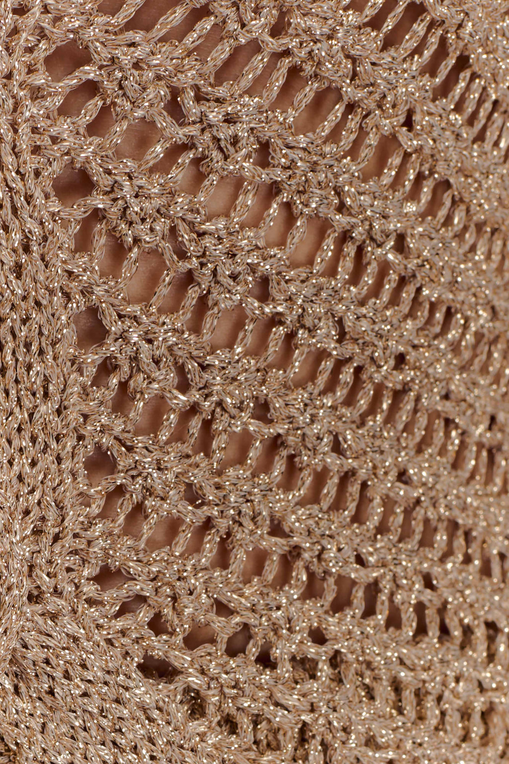Waverley Metallic Knit Swim Cover Up - Gold