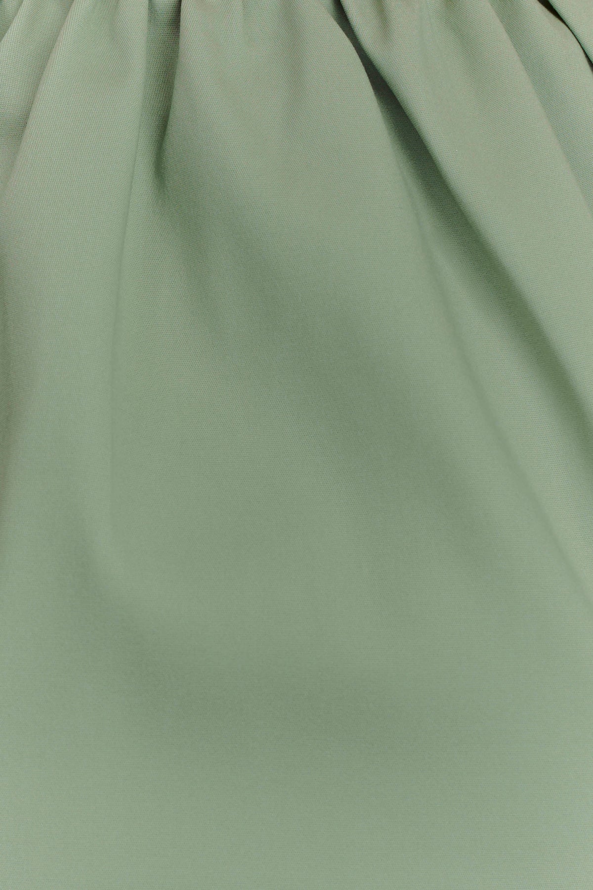 Ariana Pleated Neck Mini Dress - Sage