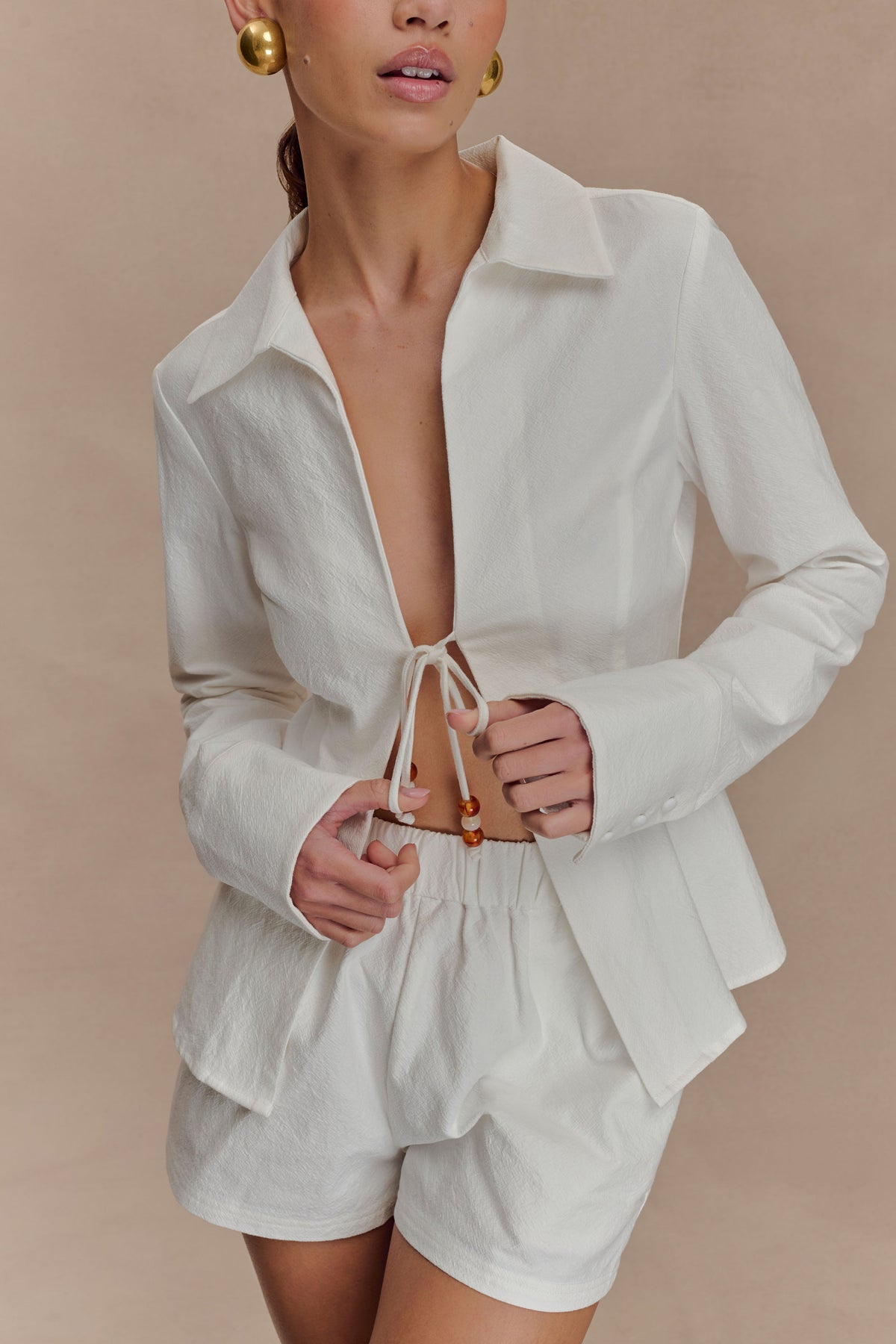 Annalee Cotton Shorts - White