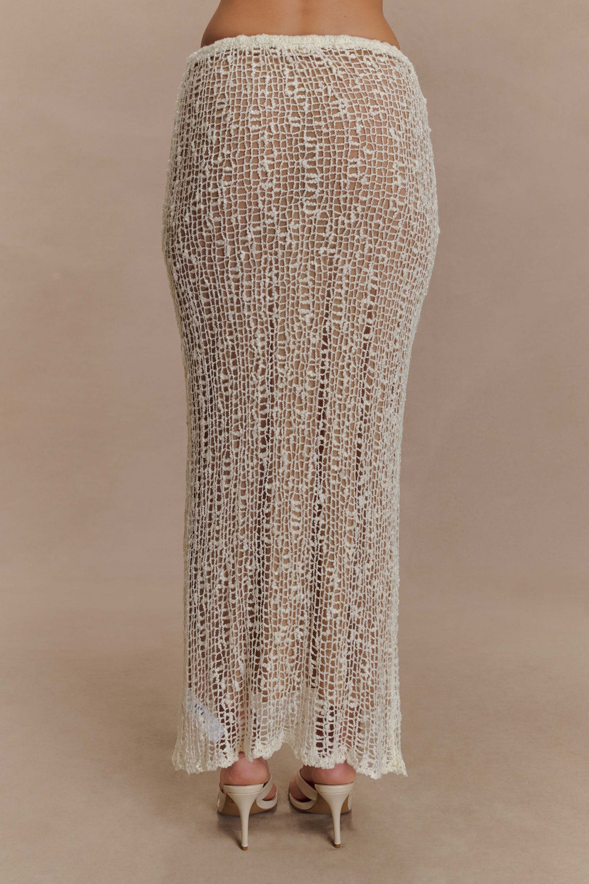 Cordelia Knit Maxi Skirt - Ivory
