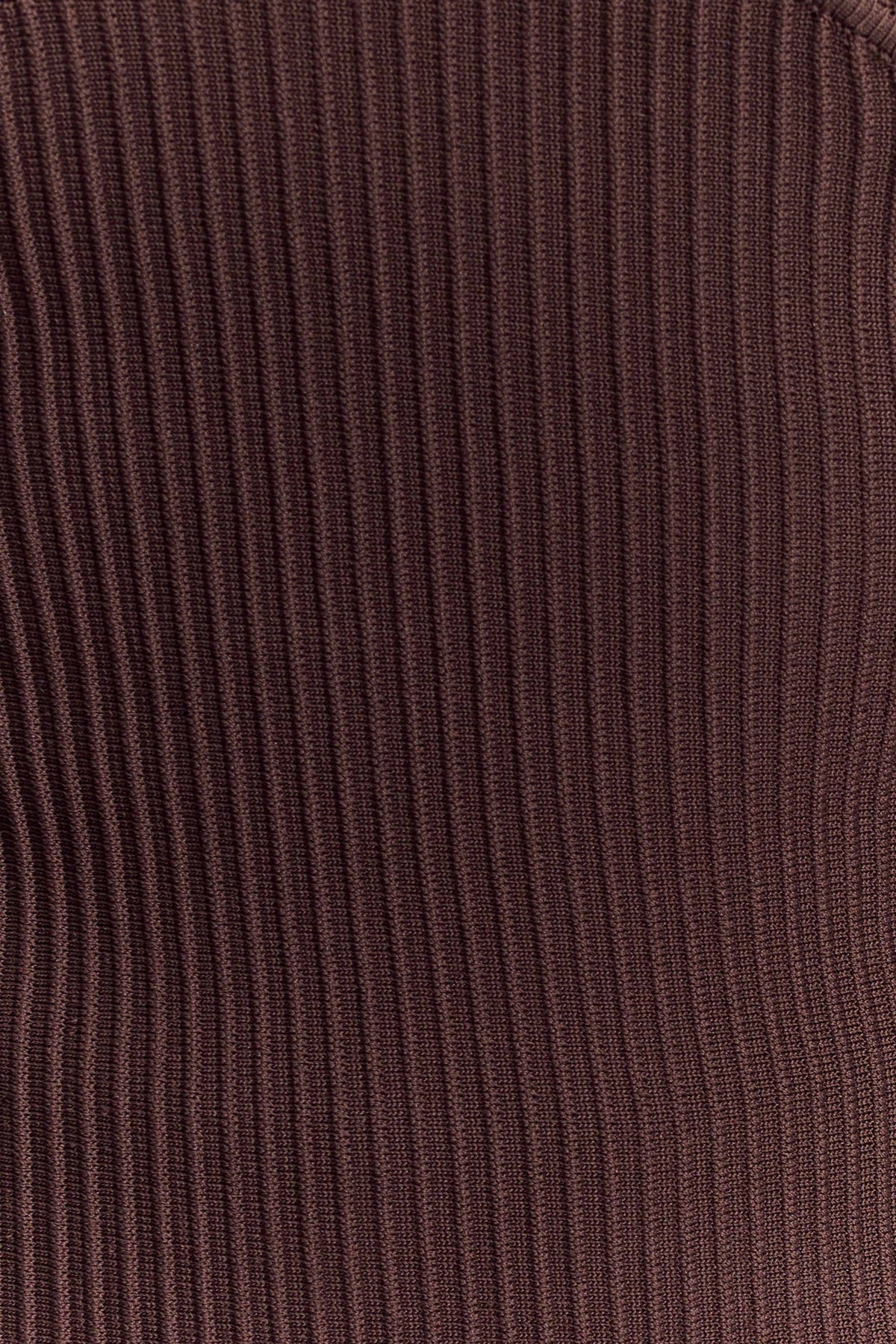 Elodie Strapless Cupped Knit Top - Chocolate