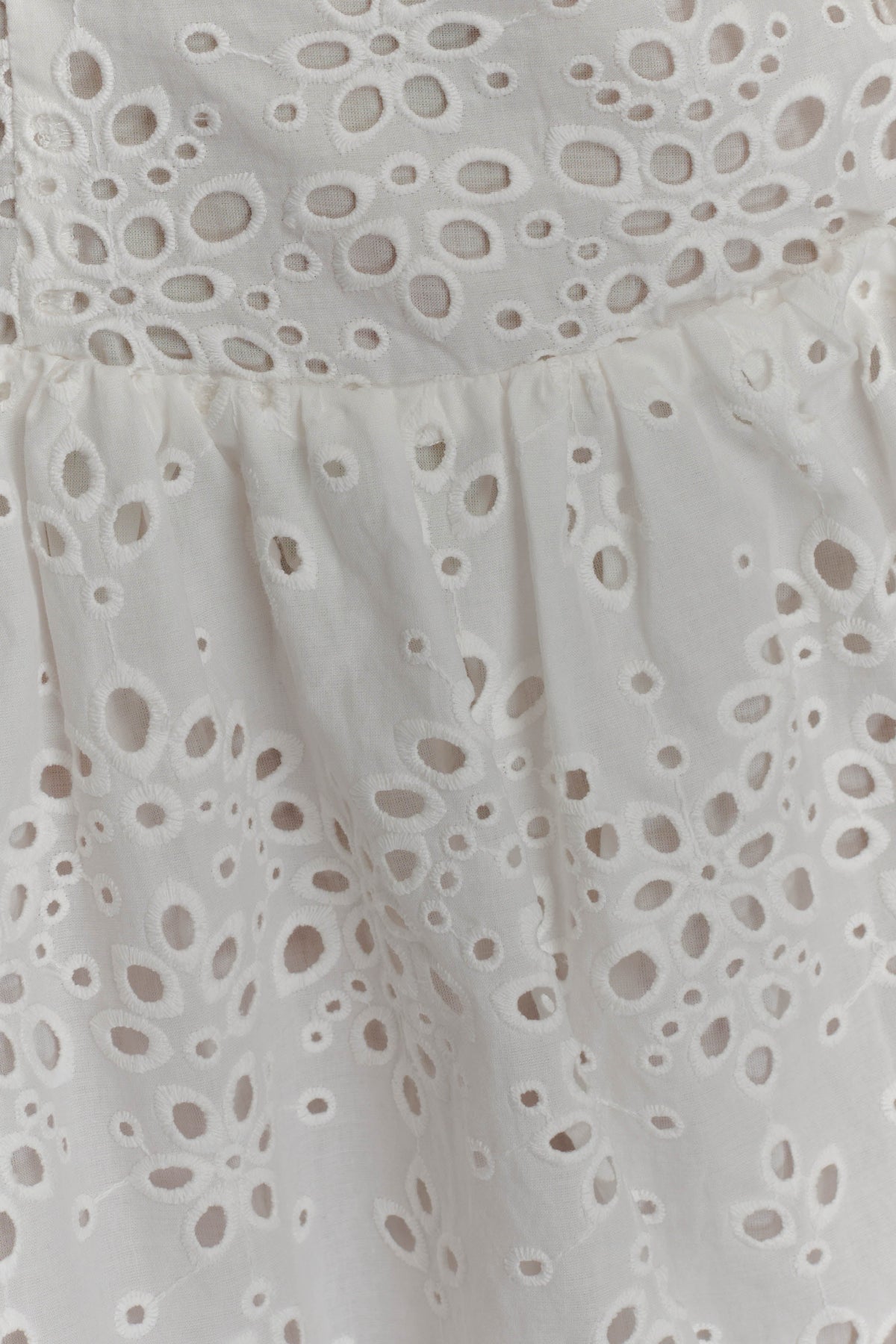 Carlina Broderie Mini Dress - White