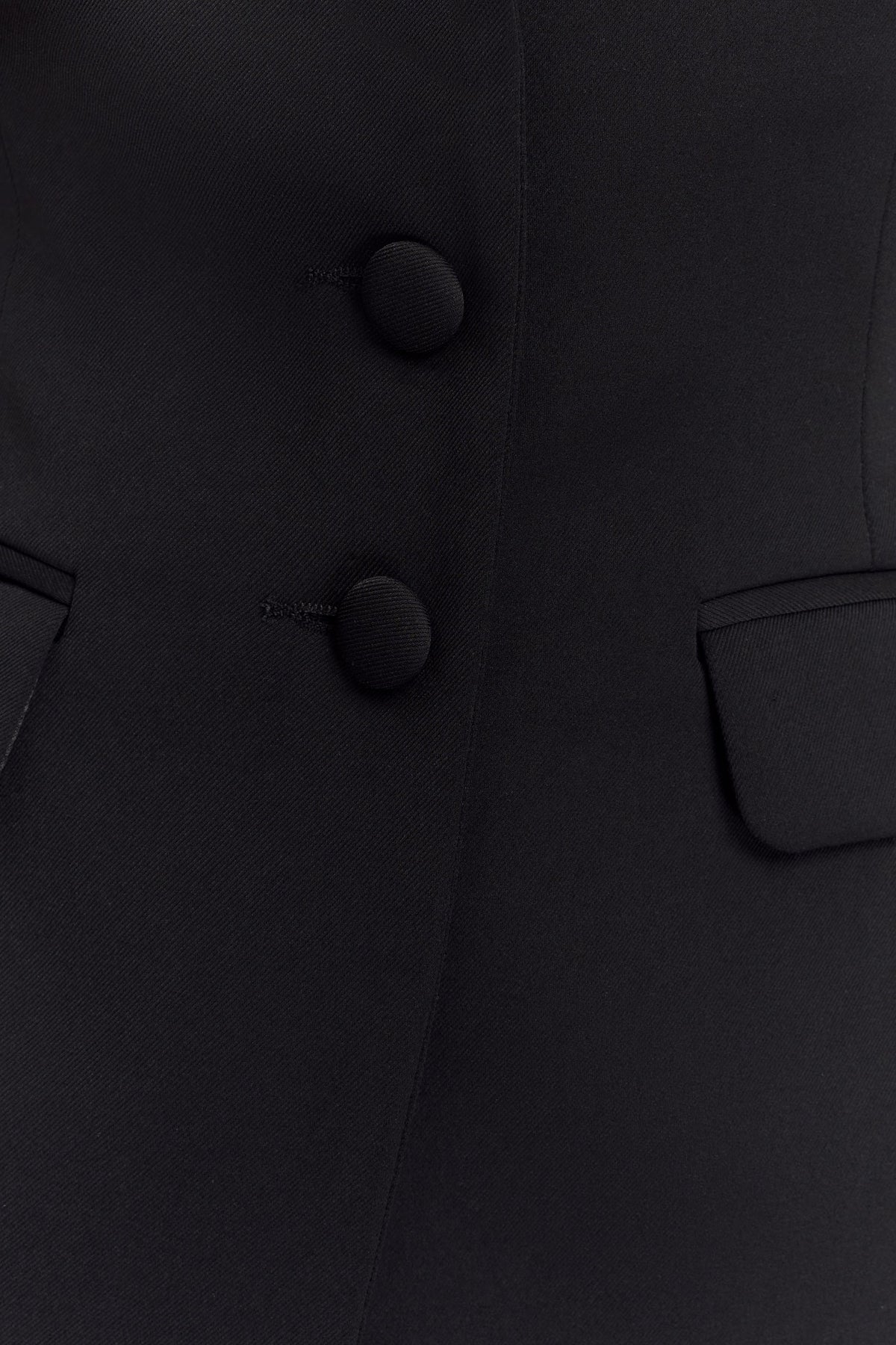 Opal Puff Sleeve Suiting Top - Black
