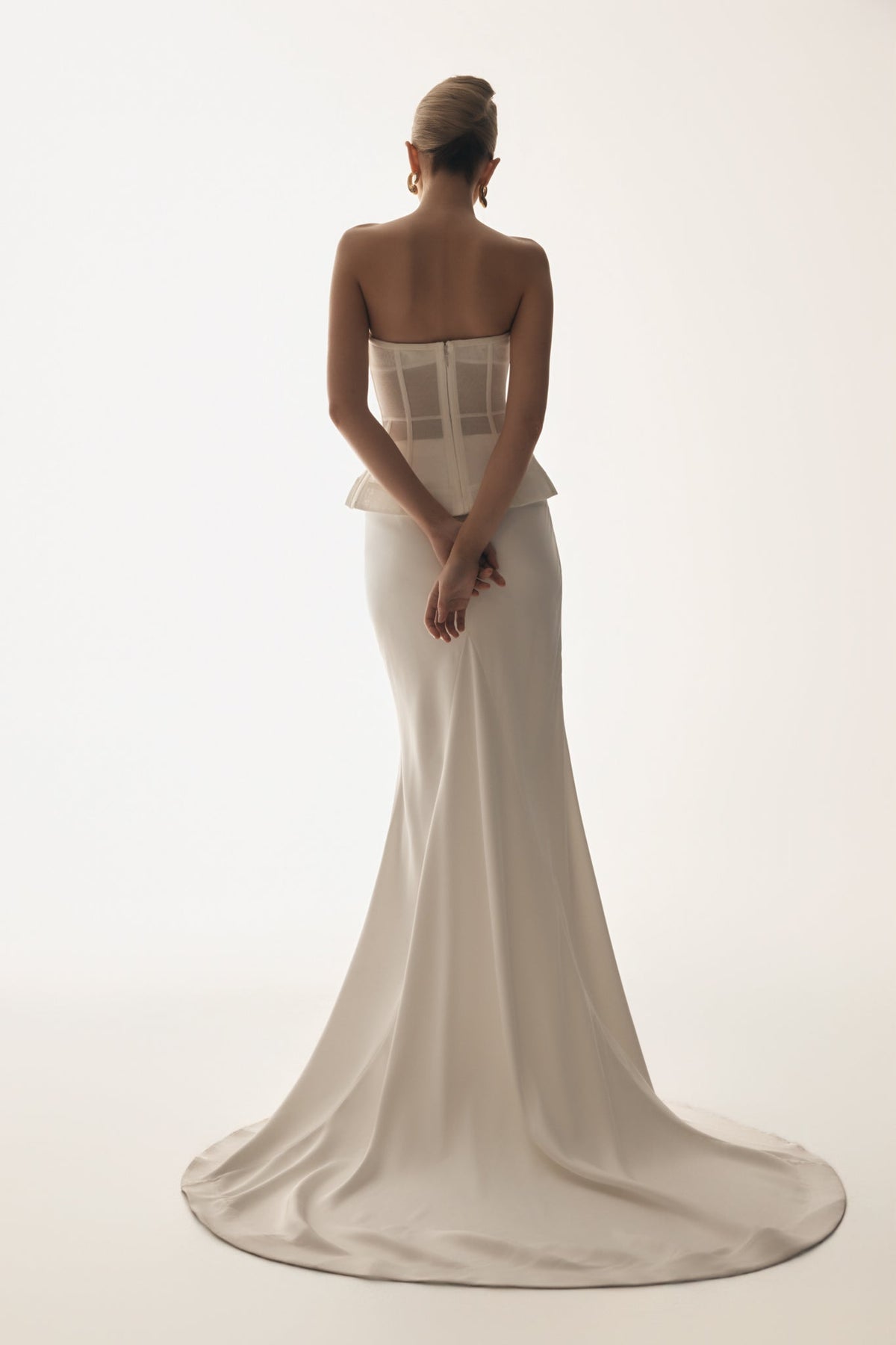 Zoe Structured Corset - White