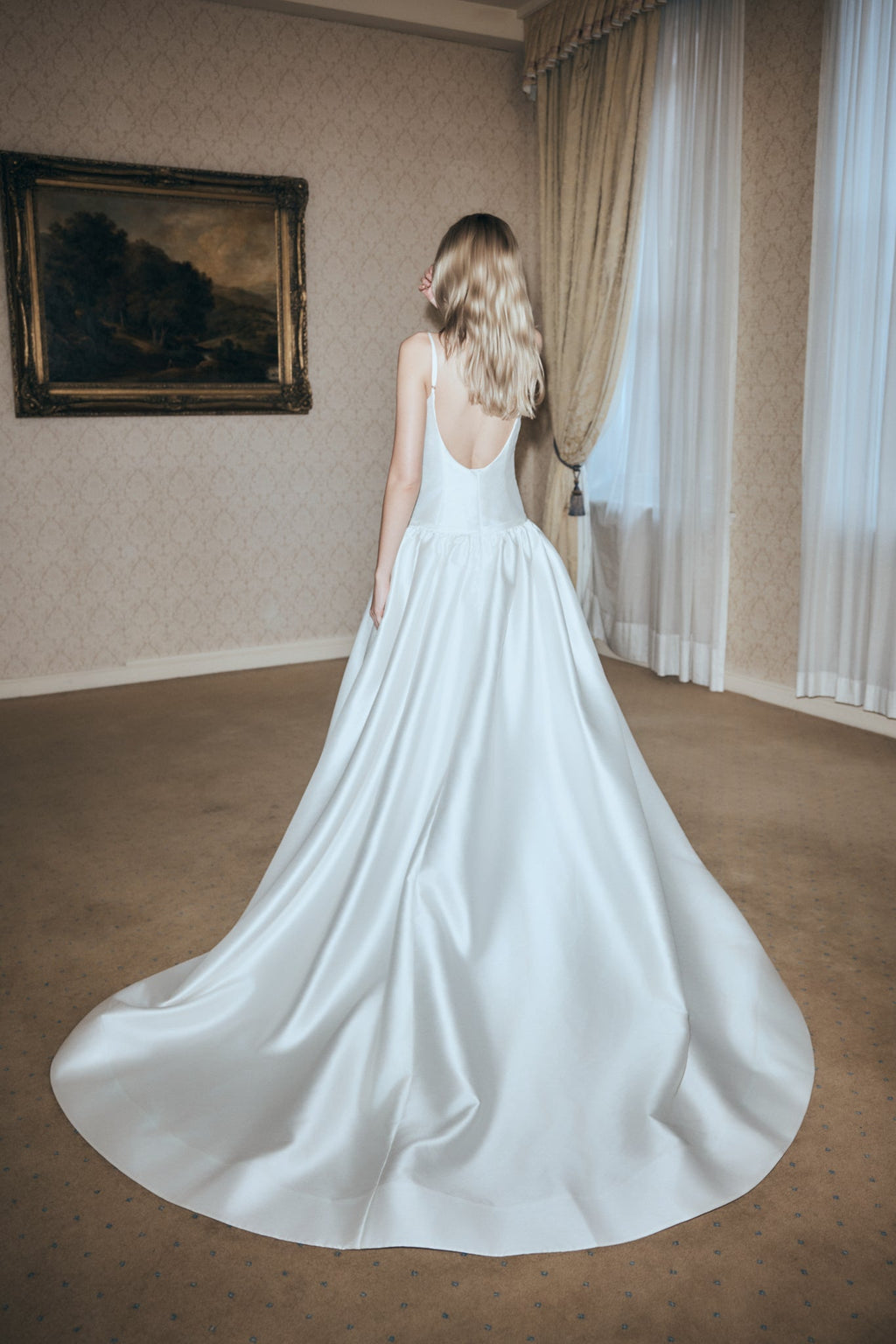 Carol Taffeta Maxi Gown - Ivory