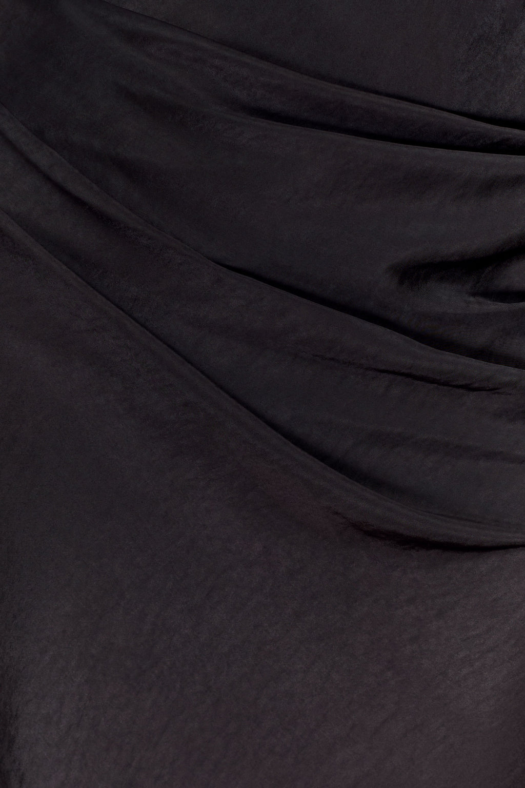 Iris Long Sleeve Satin Maxi Dress - Black