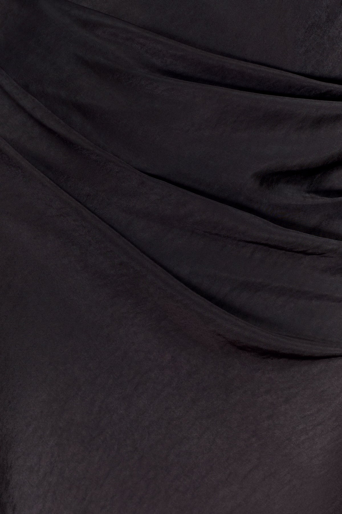 Iris Long Sleeve Satin Maxi Dress - Black