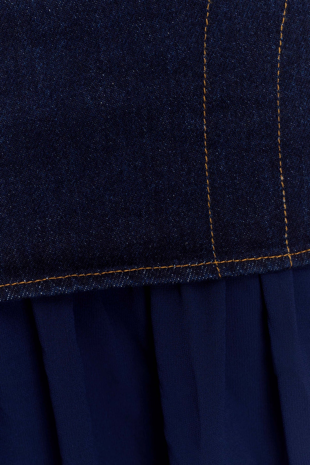 Tully Chiffon Denim Maxi Skirt - Indigo Blue