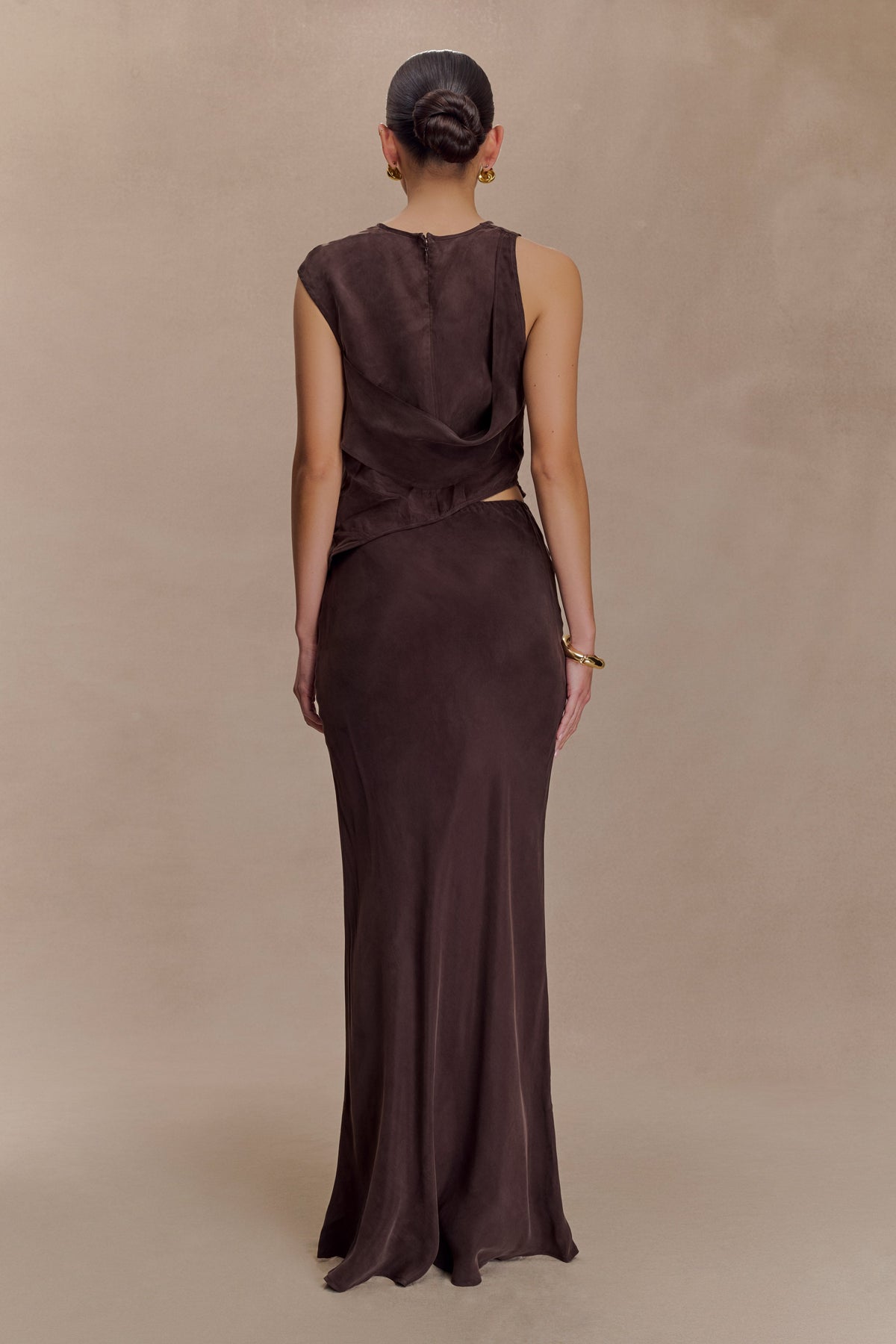 Violeta Maxi Skirt - Dark Chocolate