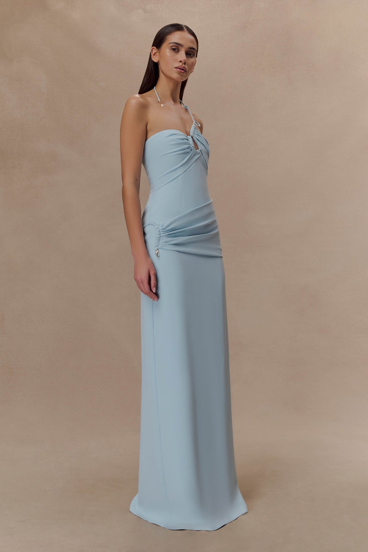 Lalia Teardrop Maxi Dress - Powder Blue