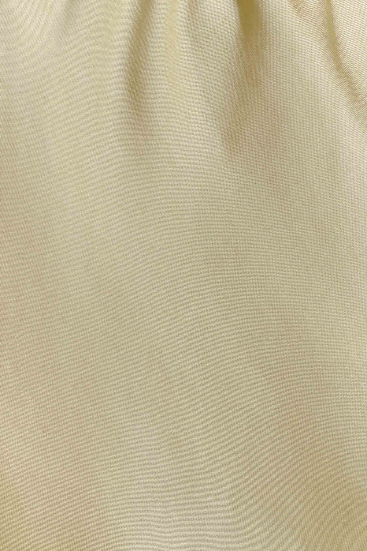 Bella Satin Halter Maxi Dress - Lemon