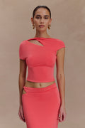 Haven Slinky Twist Top - Coral