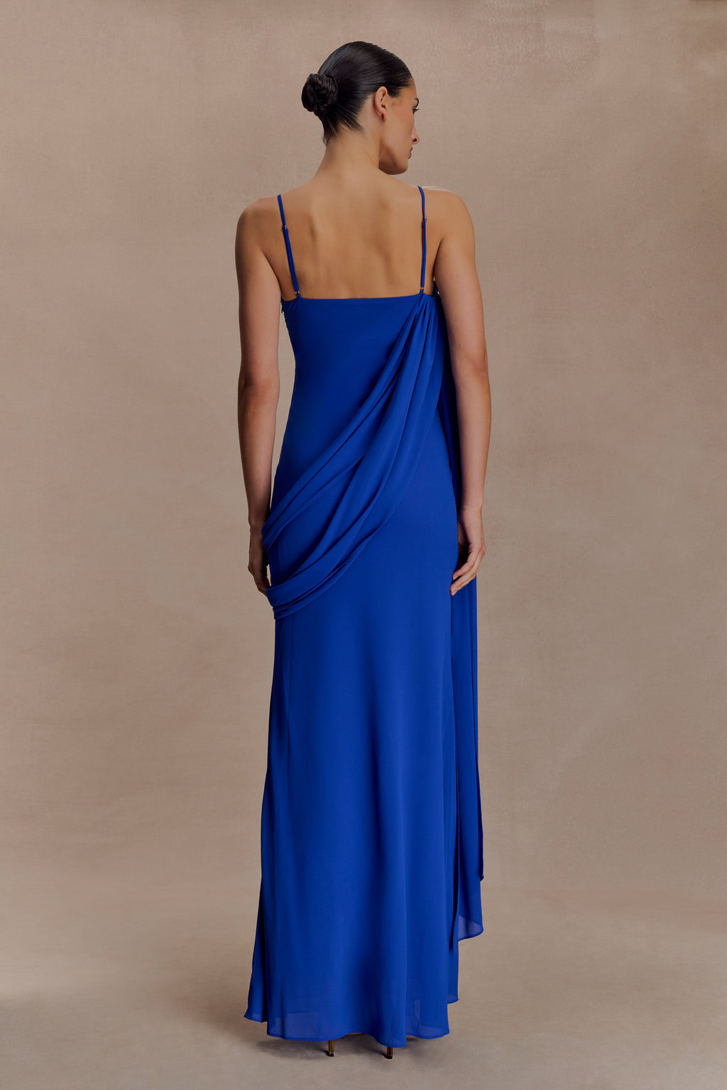 Leena Chiffon Maxi Dress - Cobalt