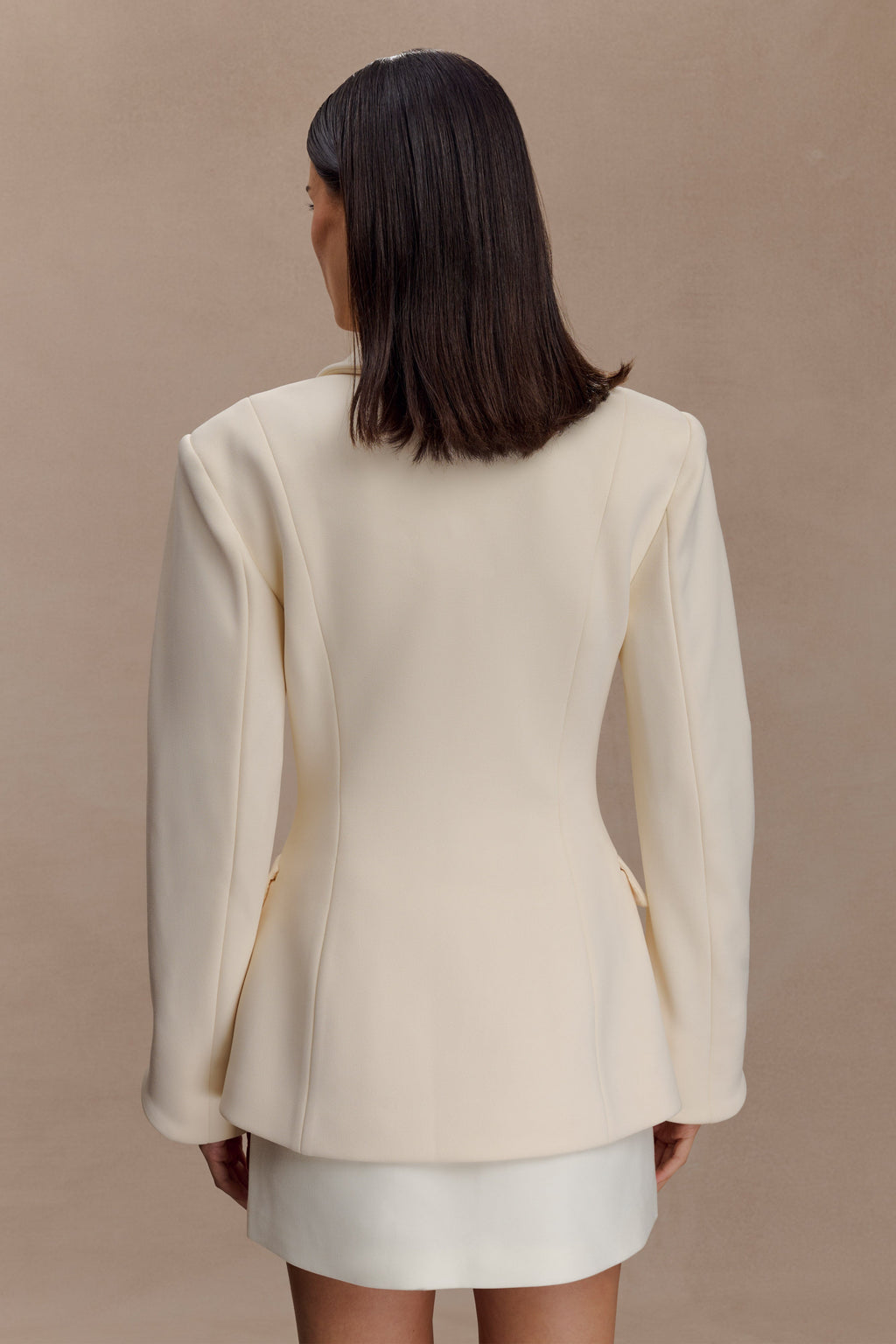 Wesley Structured Blazer - Buttercream