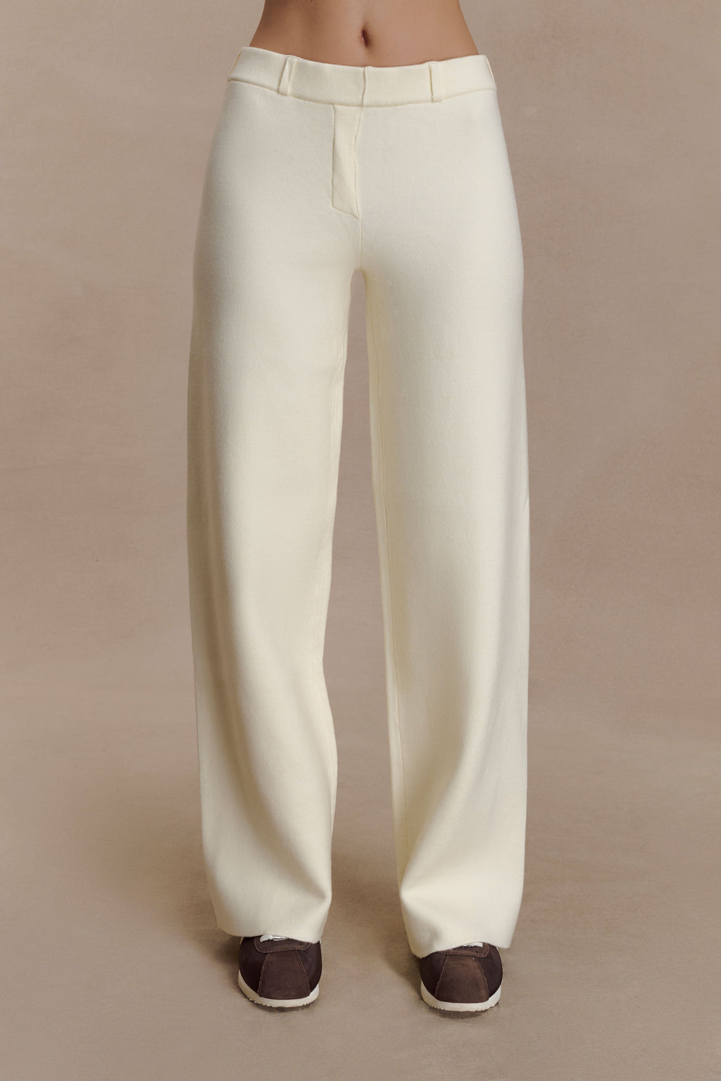 Lauren Knit Trouser - Ivory