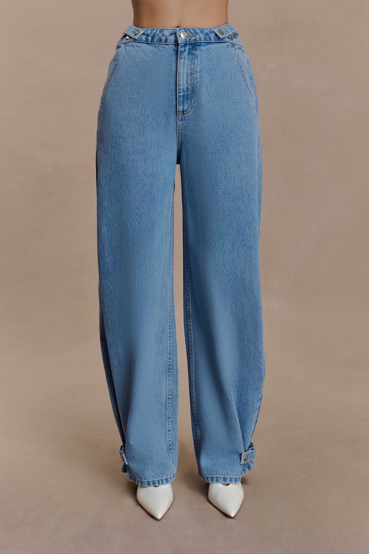 Flossie Multi Way Denim Jeans - Classic Blue