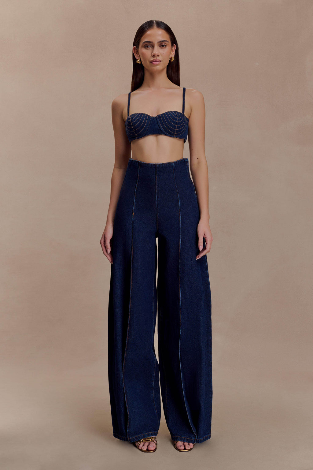 Beatrix High Rise Denim Jeans -  Indigo Blue