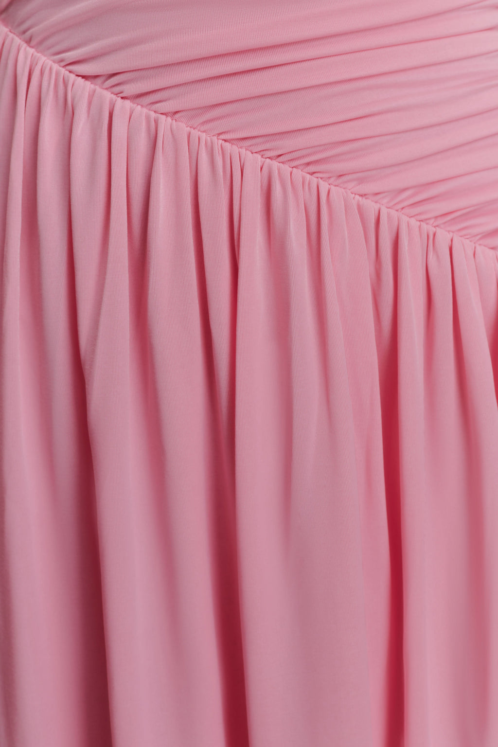 Ayeshya Slinky Asymmetric Maxi Dress - Candy Pink