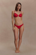 Tyler Cheeky Bikini Bottom - Red