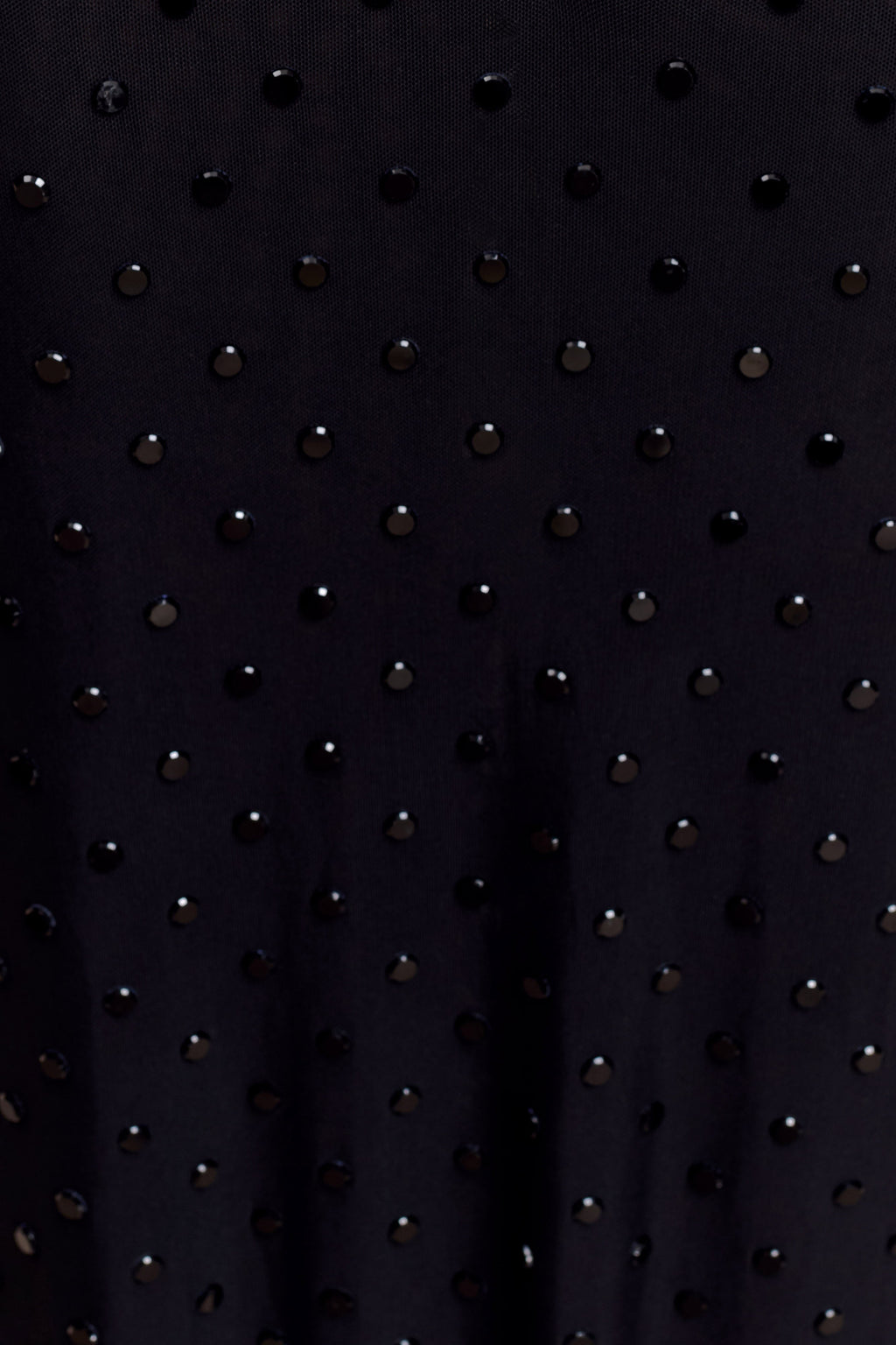 Acadia Diamante Long Sleeve Maxi Dress - Black
