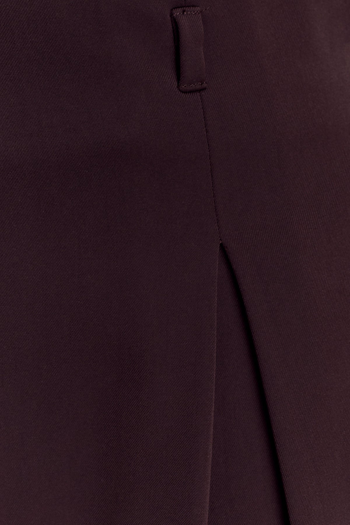 Simone Pleated Suiting Short - Dark Chocolate