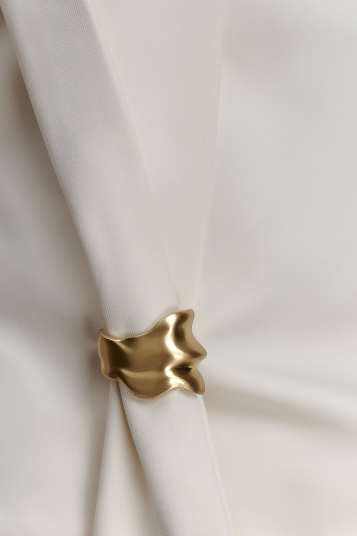 Marina Halter Top With Hardware - Ivory