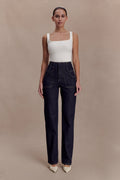 Clarrissa High Rise Jeans - Washed Indigo Blue
