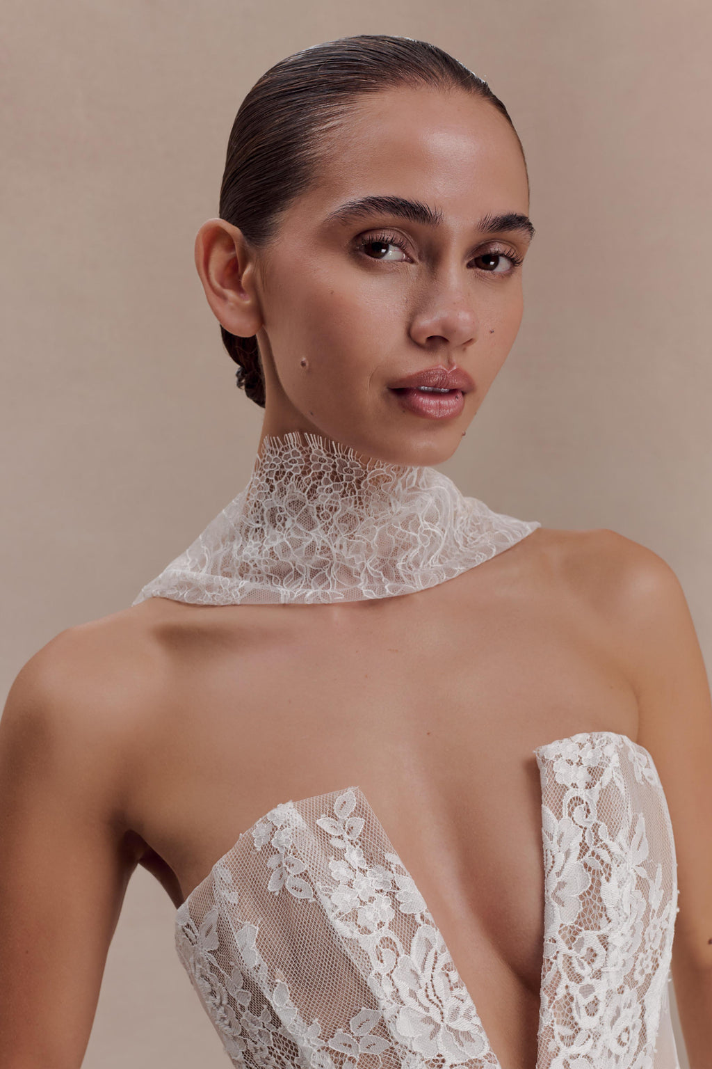 Zoey Lace Scarf - Ivory