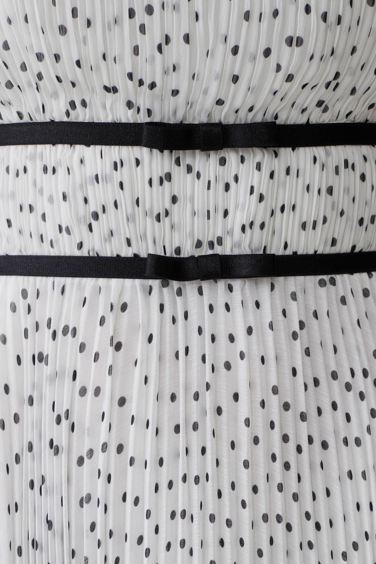 Clarisse Pleated Maxi Dress - Polka Dot