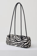 Hillary Pony Fur Bag - Zebra Print