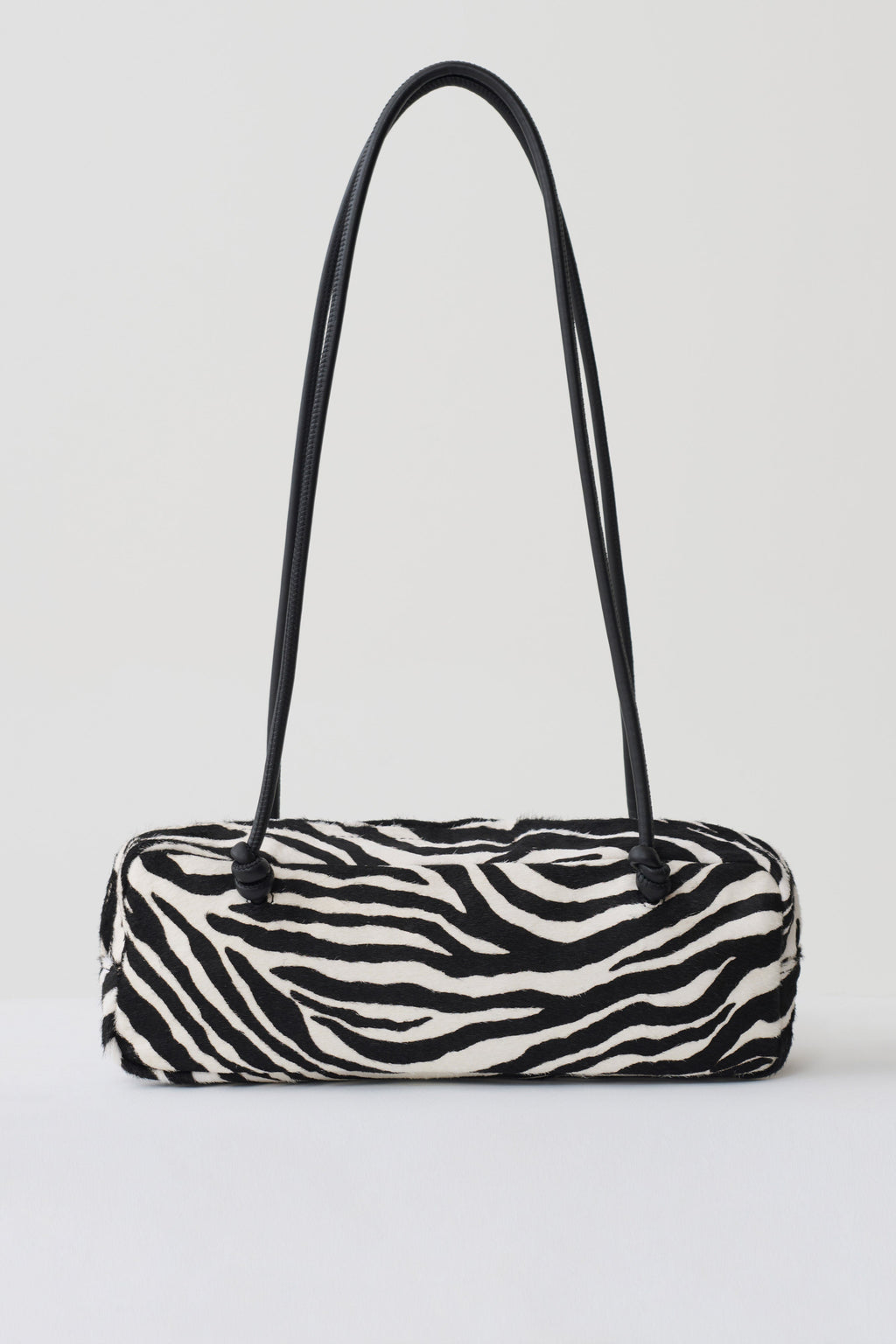 Hillary Pony Fur Bag - Zebra Print